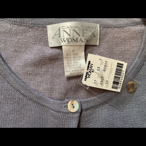 NWT Vintage Purple Beaded Caridgan Sz. X - Picture 4 of 4